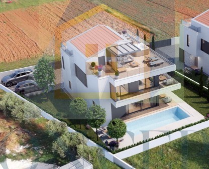 Poreč, zona circostante, Villa di lusso indipendente con piscina e terrazza sul tetto, a 2 km dal mare