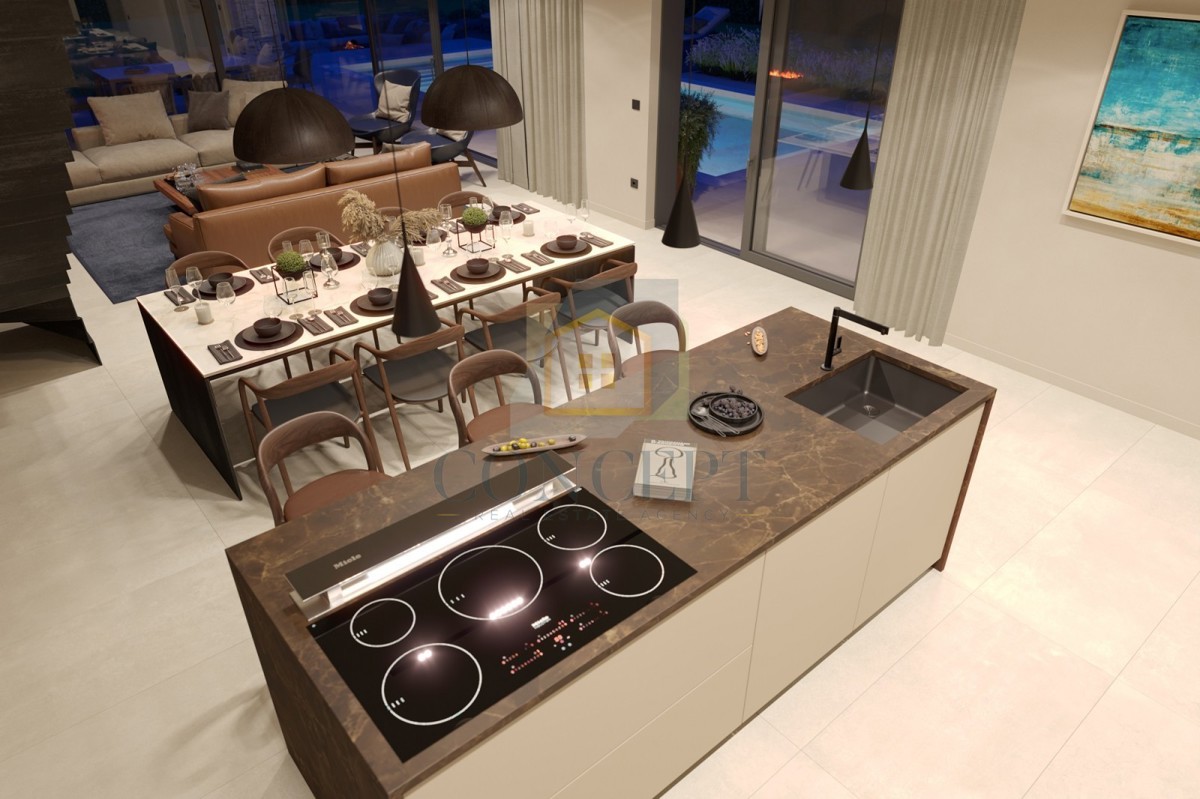 Poreč, dintorni, Moderna villa con piscina ai margini del villaggio, 17 km dal mare