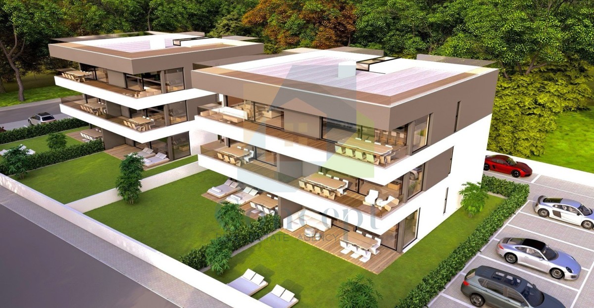 Poreč, dintorni, Attico di lusso con terrazza panoramica a 2 km dal mare