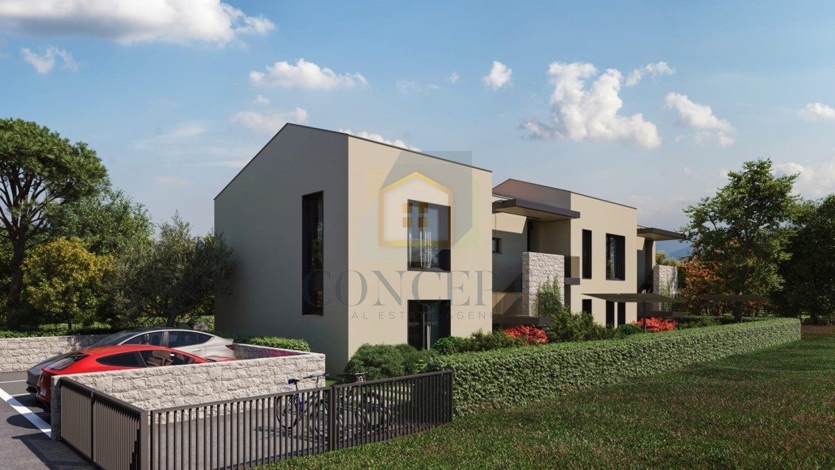 Poreč, dintorni, Appartamento di lusso al 1° piano con tre camere da letto e giardino, a 3 km dal mare