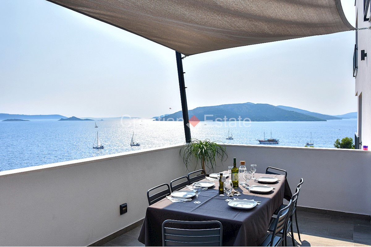 Isola di Ciovo - Lussuosa villa con piscina riscaldata, Vista panoramica sul mare