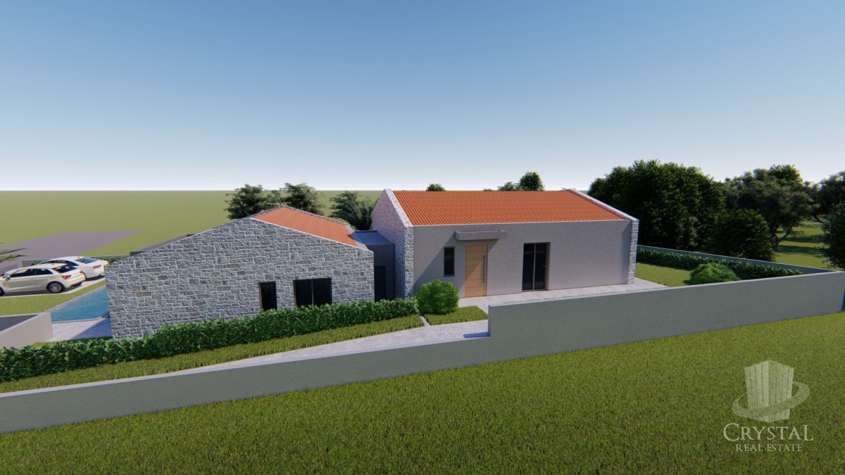 Vicino a Vižinada, nuova costruzione! Casa a piano terra con piscina