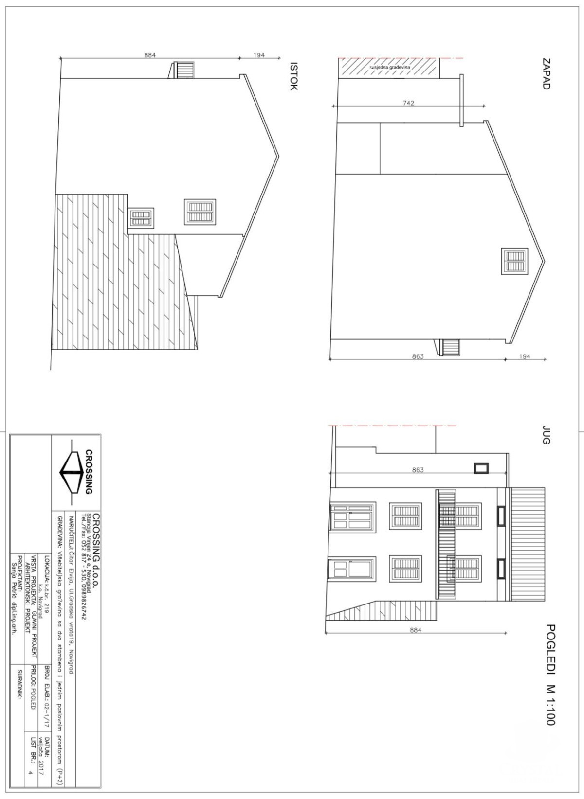 Rarità eccezionale a Novigrad – Casa con tre unità abitative e vista mare