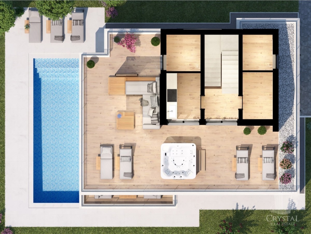 Casa moderna in posizione ricercata a 3 km dal mare