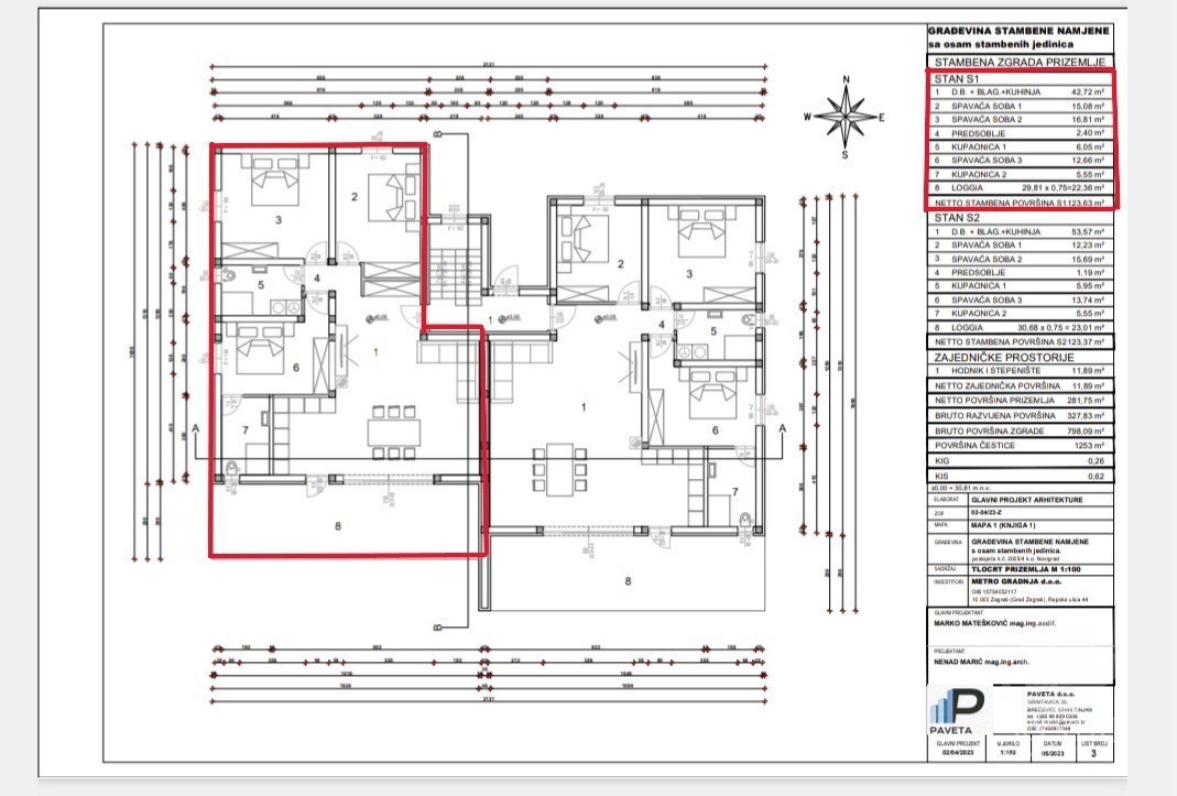 Appartamento al piano terra a Novigrad con piscina