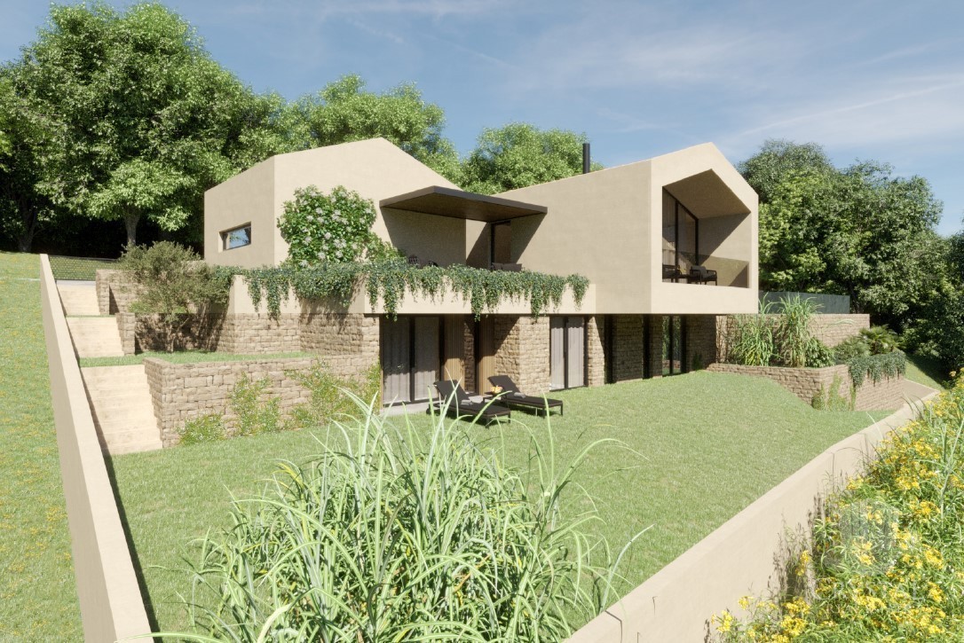 In vendita – Villa moderna con piscina e permesso di costruzione definitivo