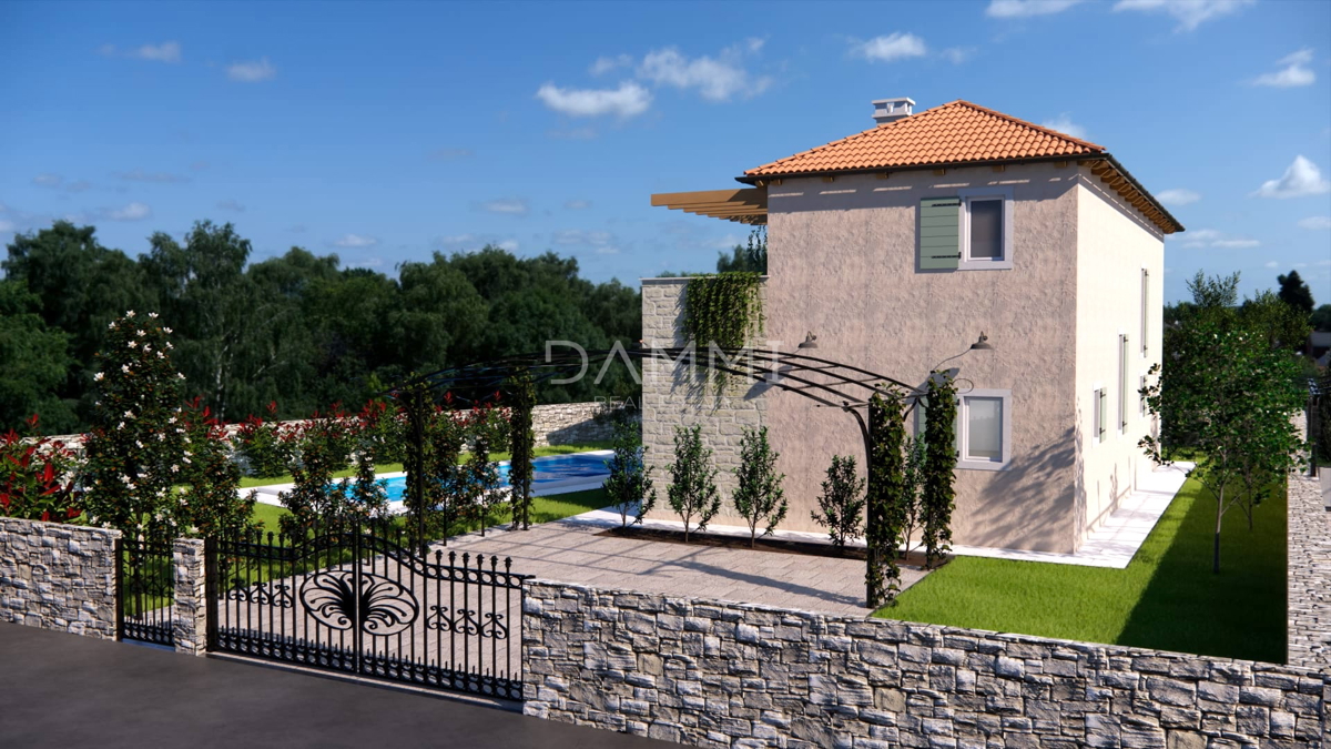 ISTRA, ŽMINJ - Casa mediterranea con piscina in costruzione