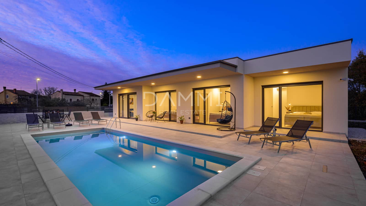 ISTRA, KANFANAR - Moderna villa a piano terra con piscina in posizione top