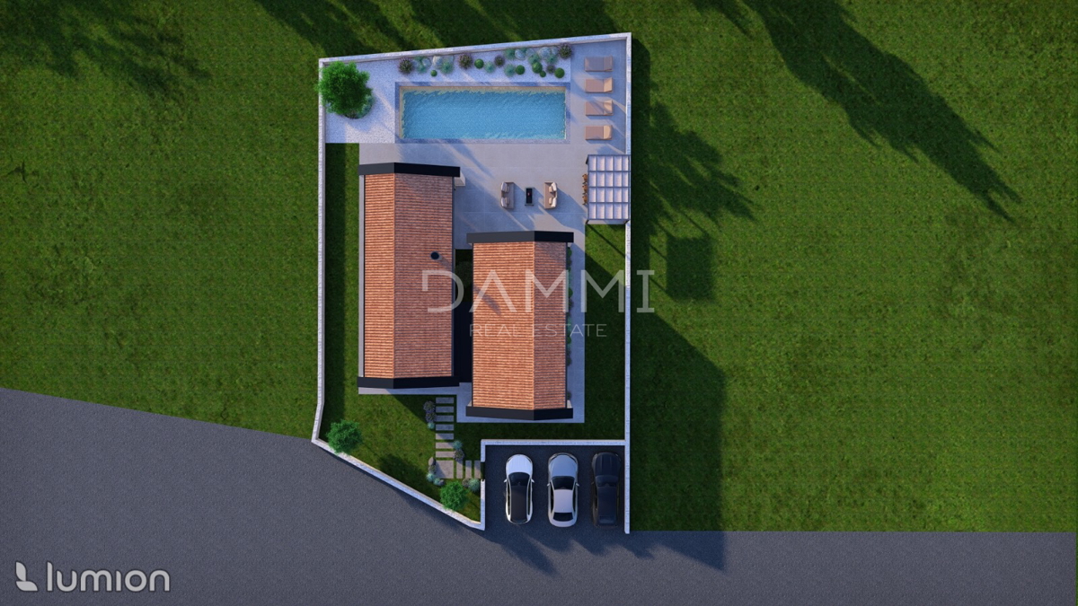 ISTRIA, ŽMINJ - CASA DI DESIGN AL PIANO MODERNO CON PISCINA