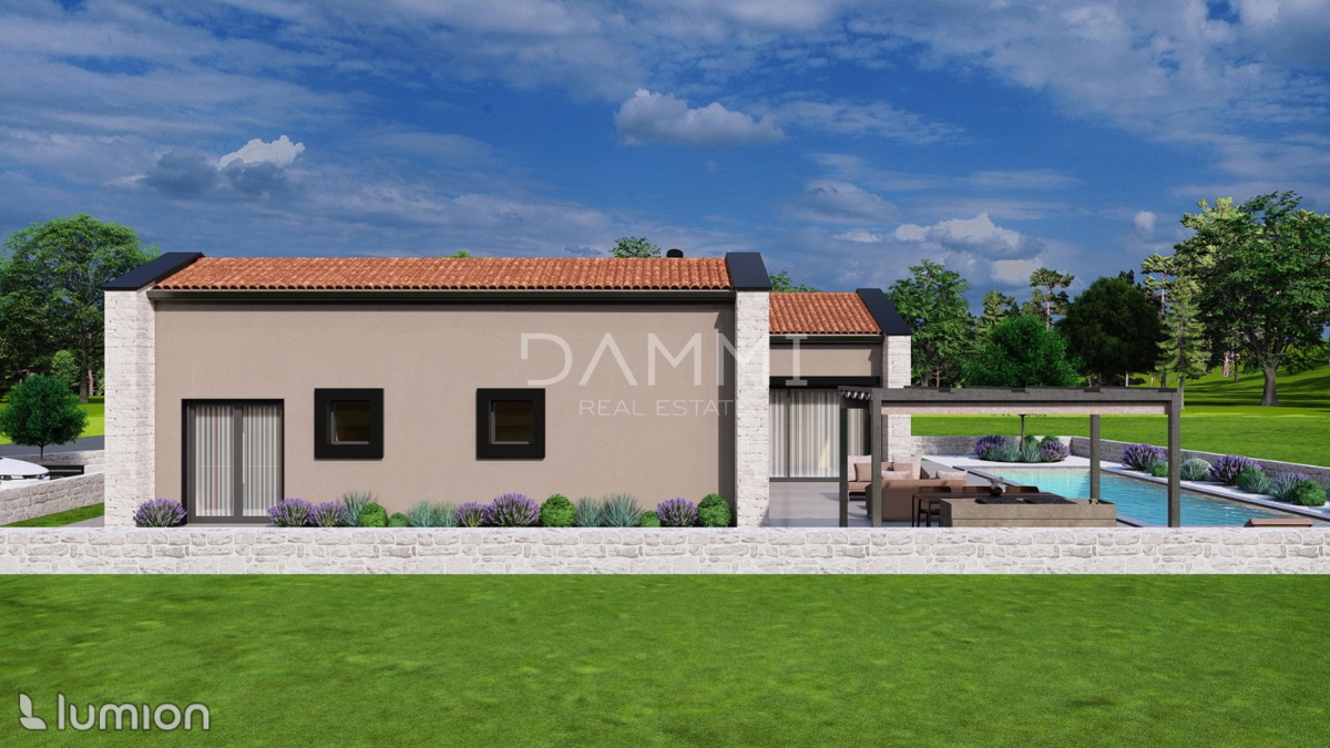 ISTRIA, ŽMINJ - CASA DI DESIGN AL PIANO MODERNO CON PISCINA
