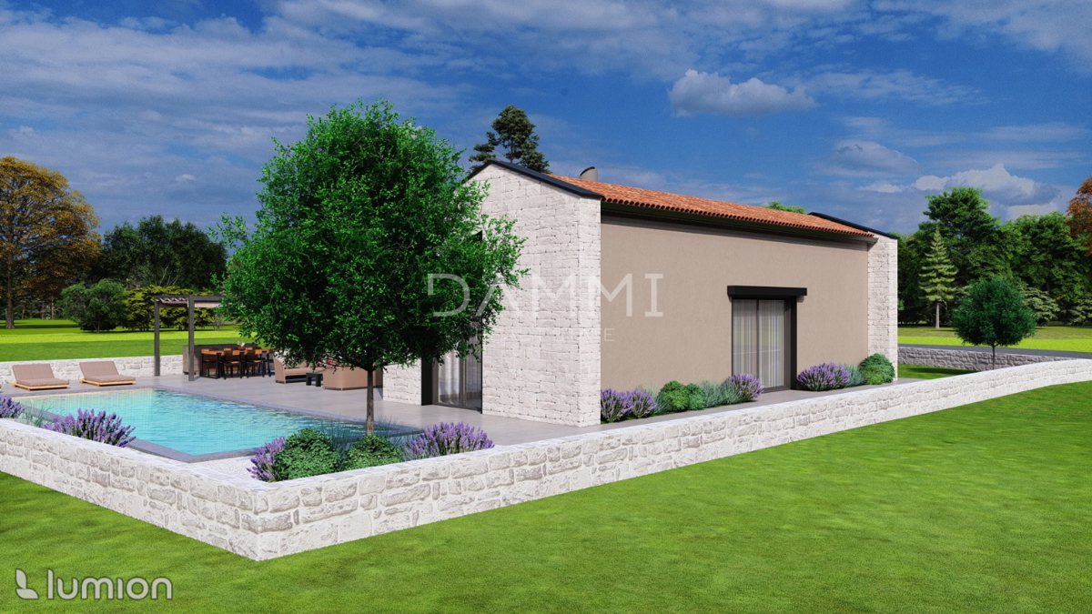 ISTRIA, ŽMINJ - CASA DI DESIGN AL PIANO MODERNO CON PISCINA