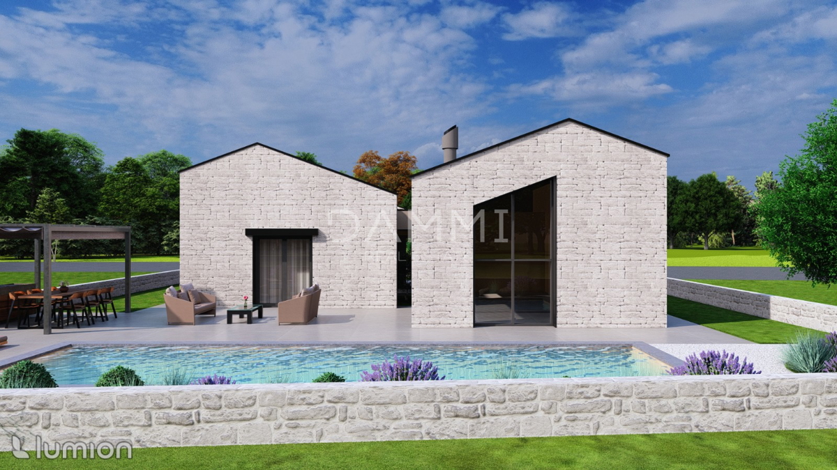 ISTRIA, ŽMINJ - CASA DI DESIGN AL PIANO MODERNO CON PISCINA