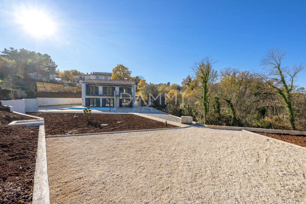 Istra, Rakalj - villa moderna con piscina, vista mare