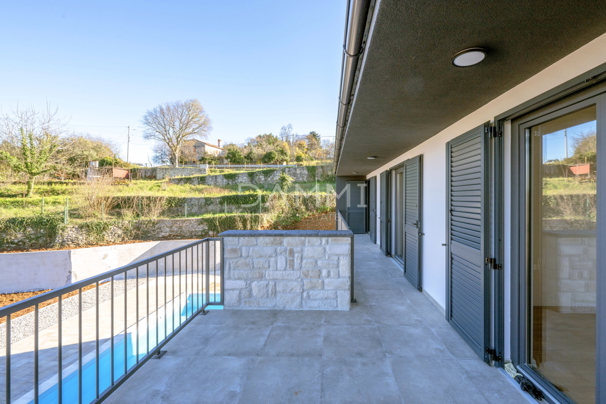 Istra, Rakalj - villa moderna con piscina, vista mare