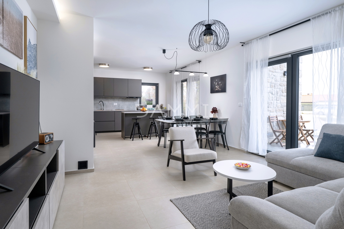 Istra, Rakalj - villa moderna con piscina, vista mare