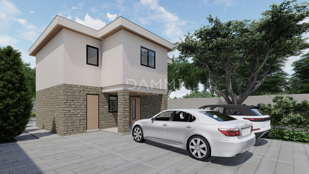 ISTRA, ŽMINJ - Casa moderna con piscina in ottima posizione