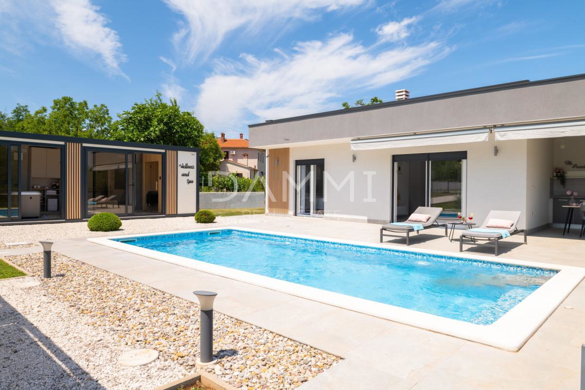 ISTRIA, LABIN - Casa con piscina, grande giardino e benessere
