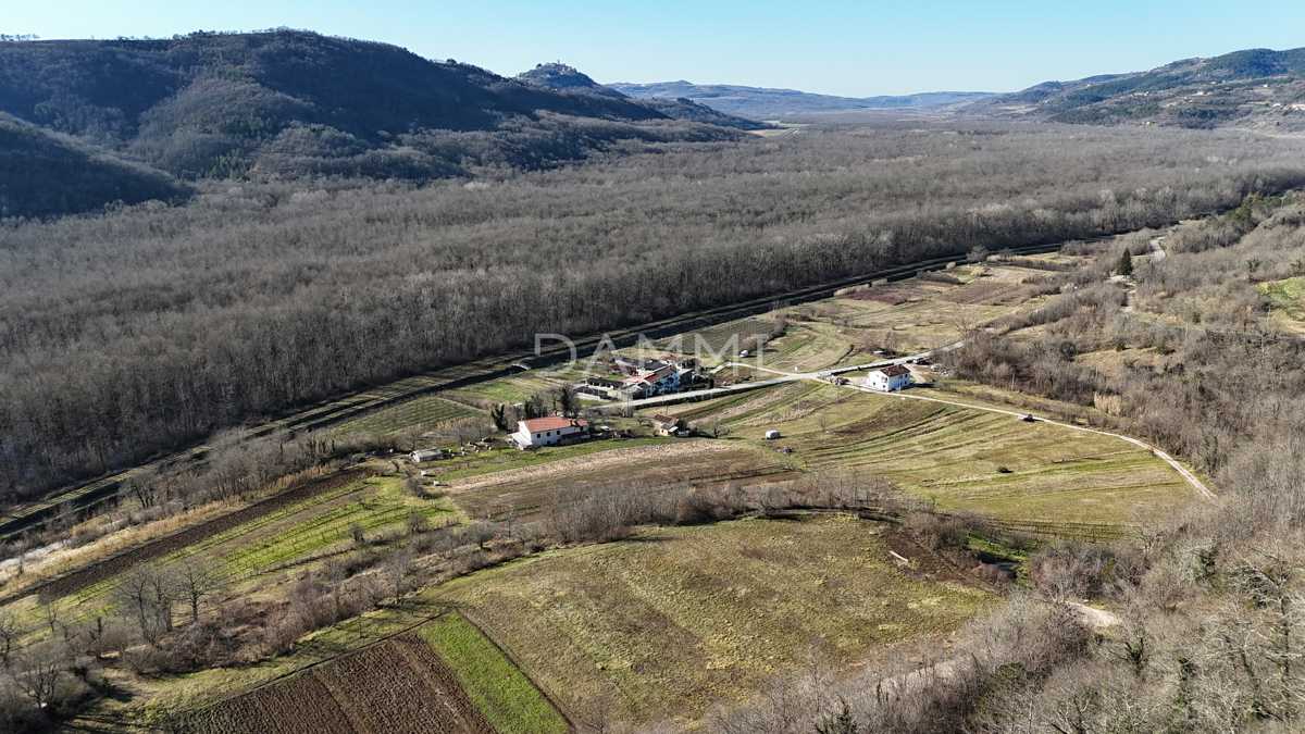 ISTRA, MOTOVUN - Terreno edificabile in posizione isolata con vista su Motovun