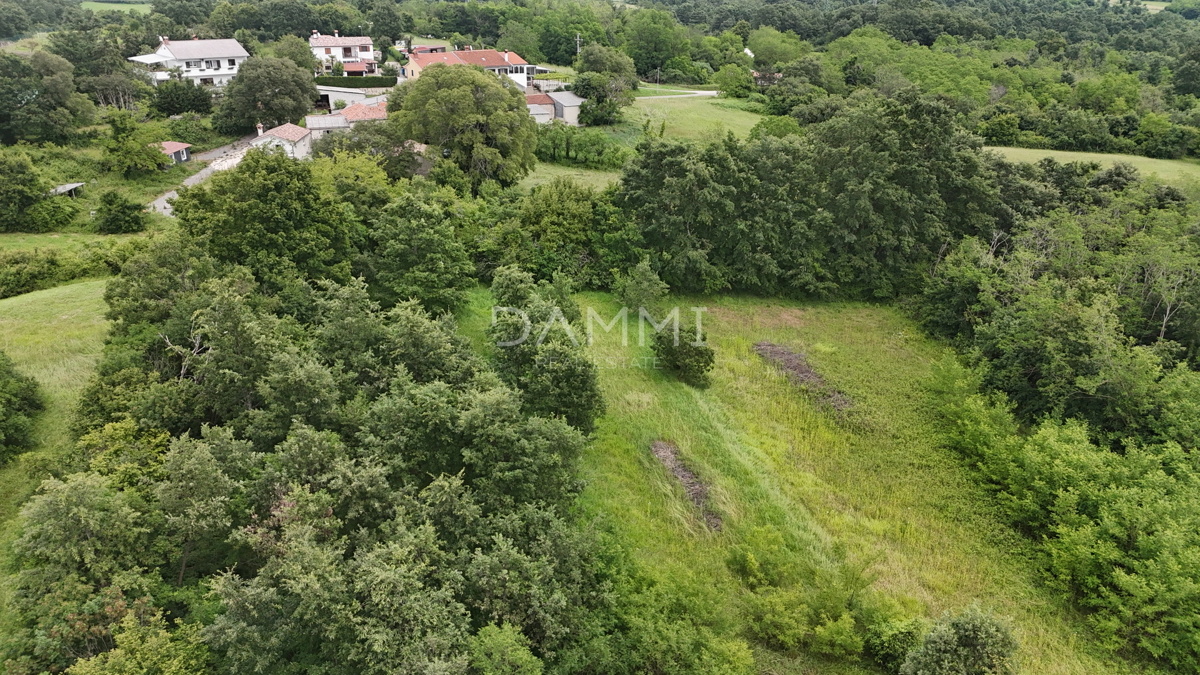 ISTRIA, PAZIN - Terreno edificabile in posizione appartata e immersa nella natura