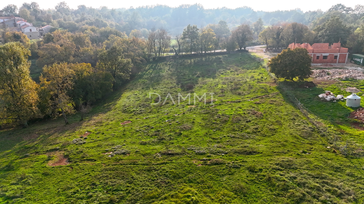 ISTRIA, ŽMINJ - Ampio terreno edificabile in una posizione tranquilla