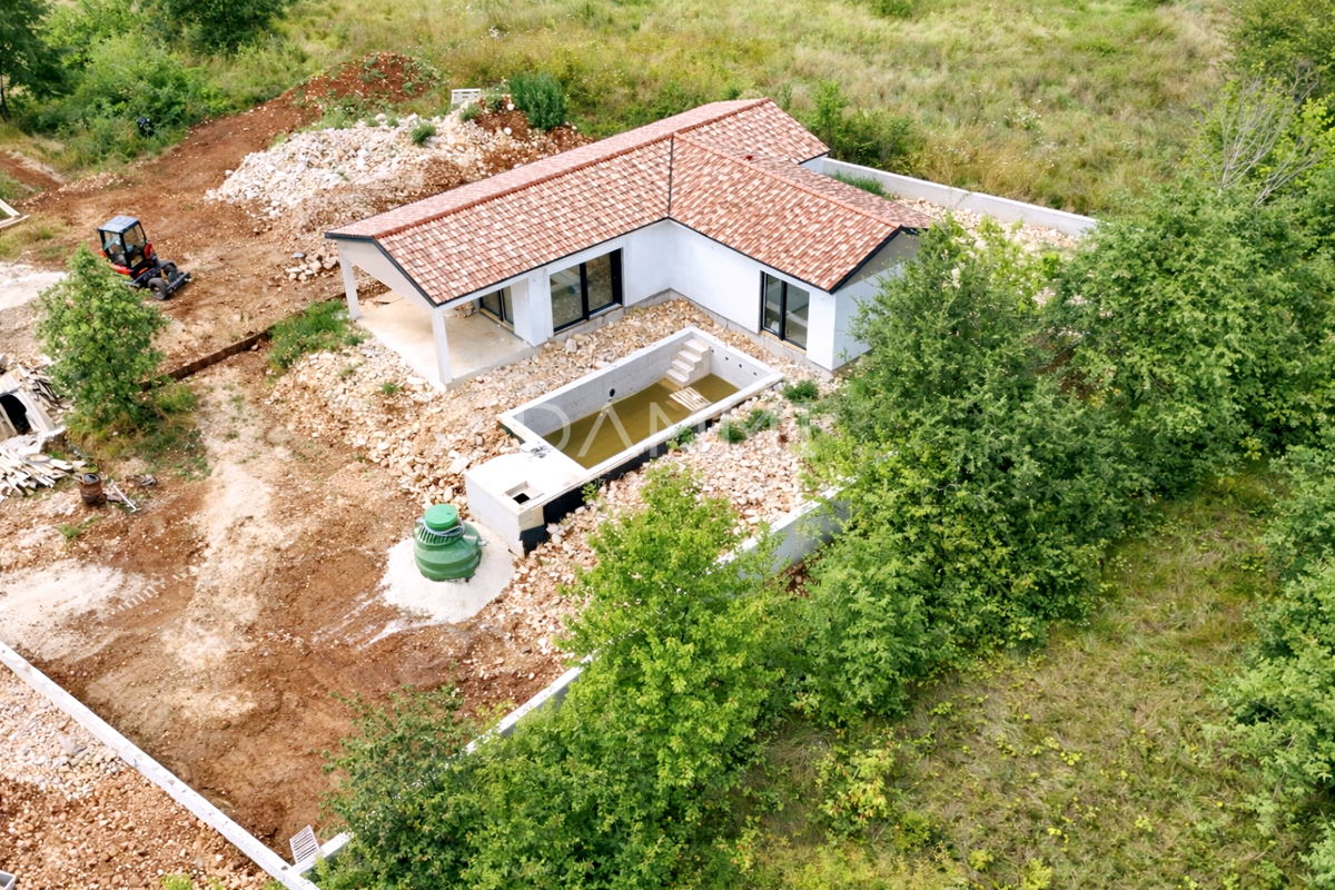 Istra, Žminj - casa con piscina, nuova costruzione