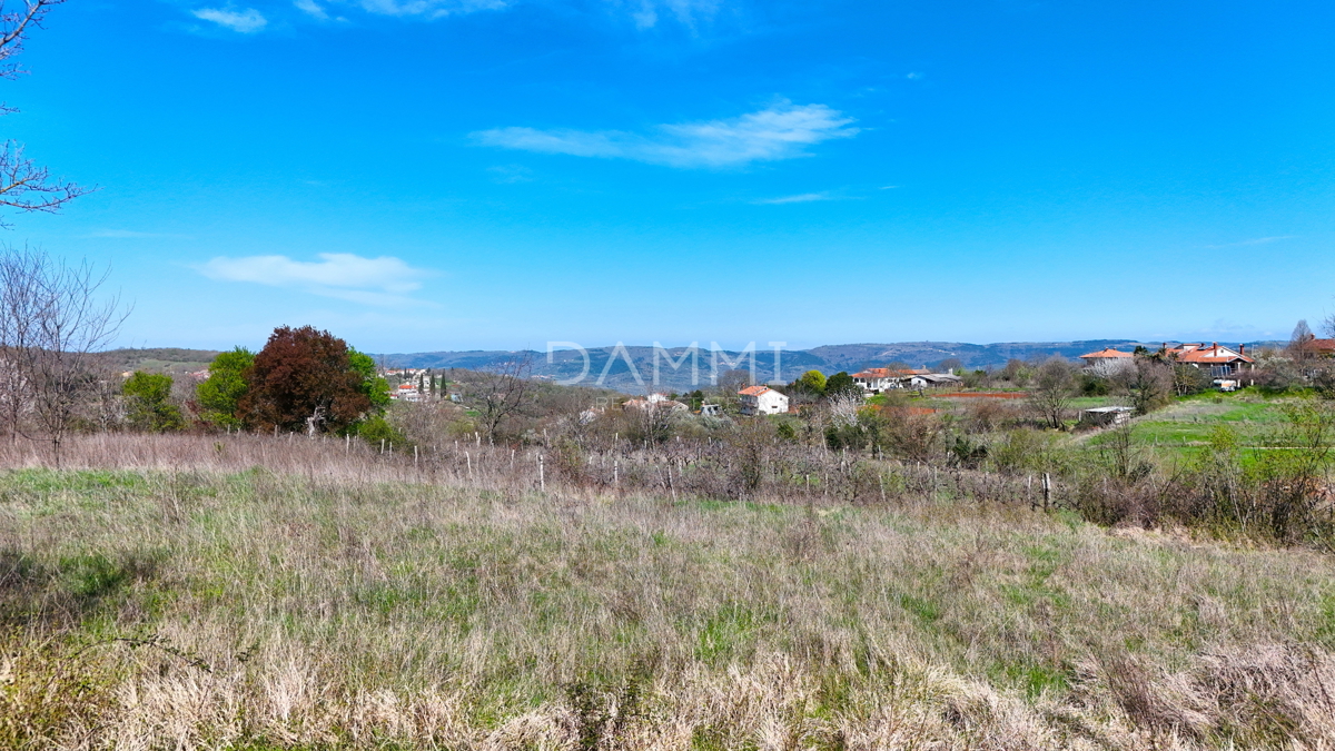 MOTOVUN, DINTORNI - Terreno edificabile di 813 m2 con vista aperta