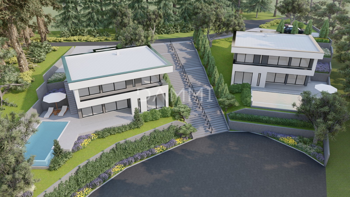 ISTRA, ŽMINJ - Villa moderna con piscina e zona benessere in costruzione