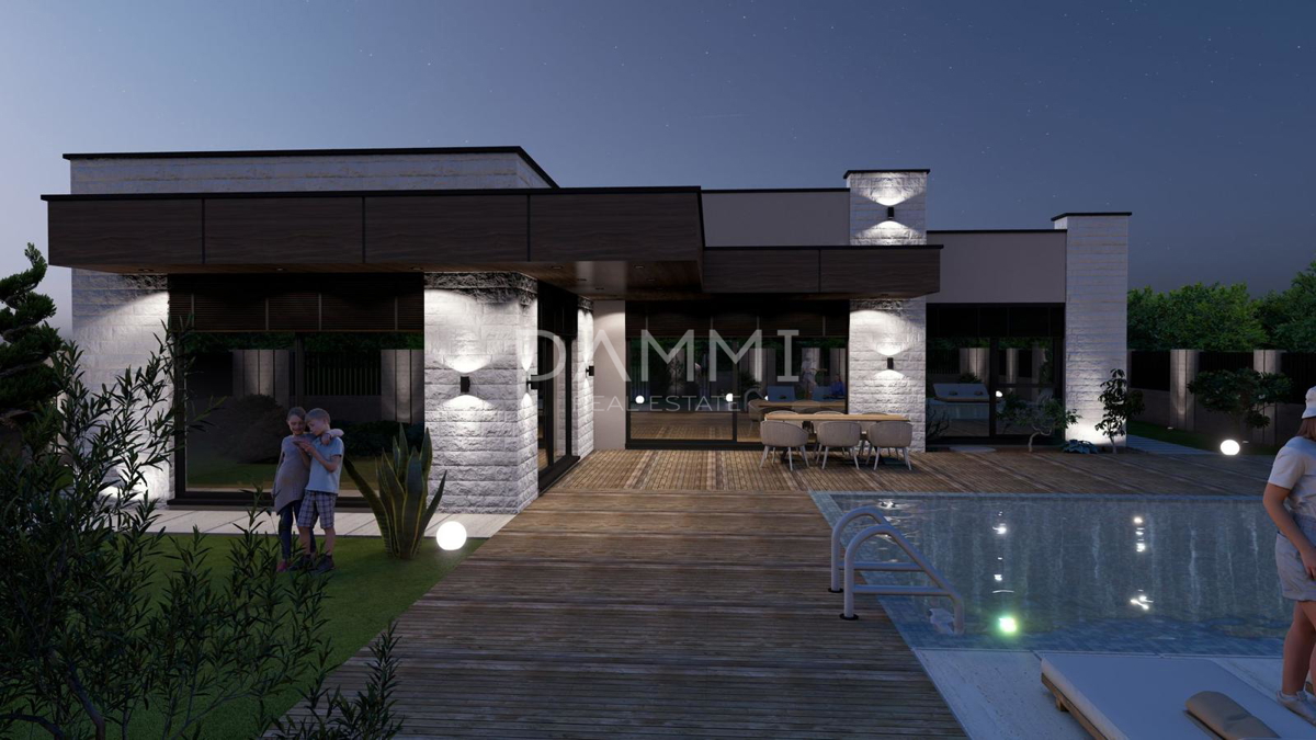 ISTRA, ŽMINJ - Casa moderna con piscina e centro benessere