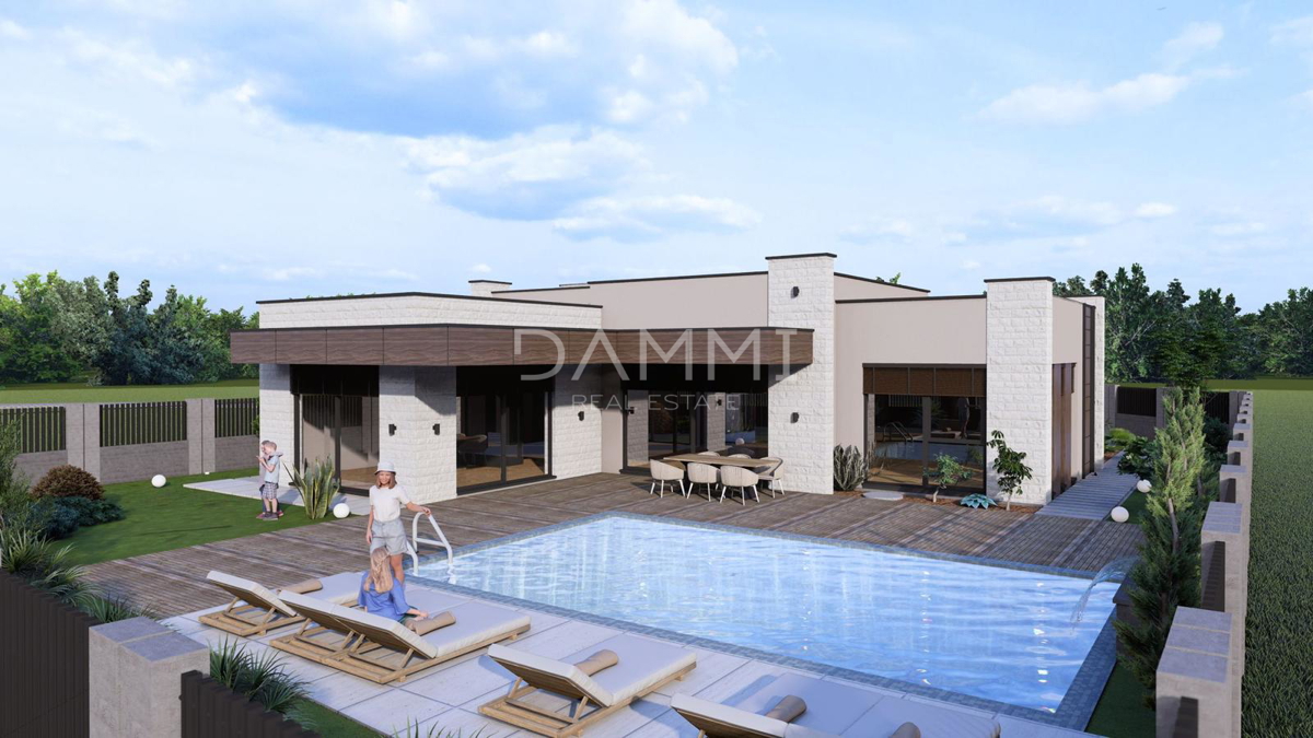 ISTRA, ŽMINJ - Casa moderna con piscina e centro benessere