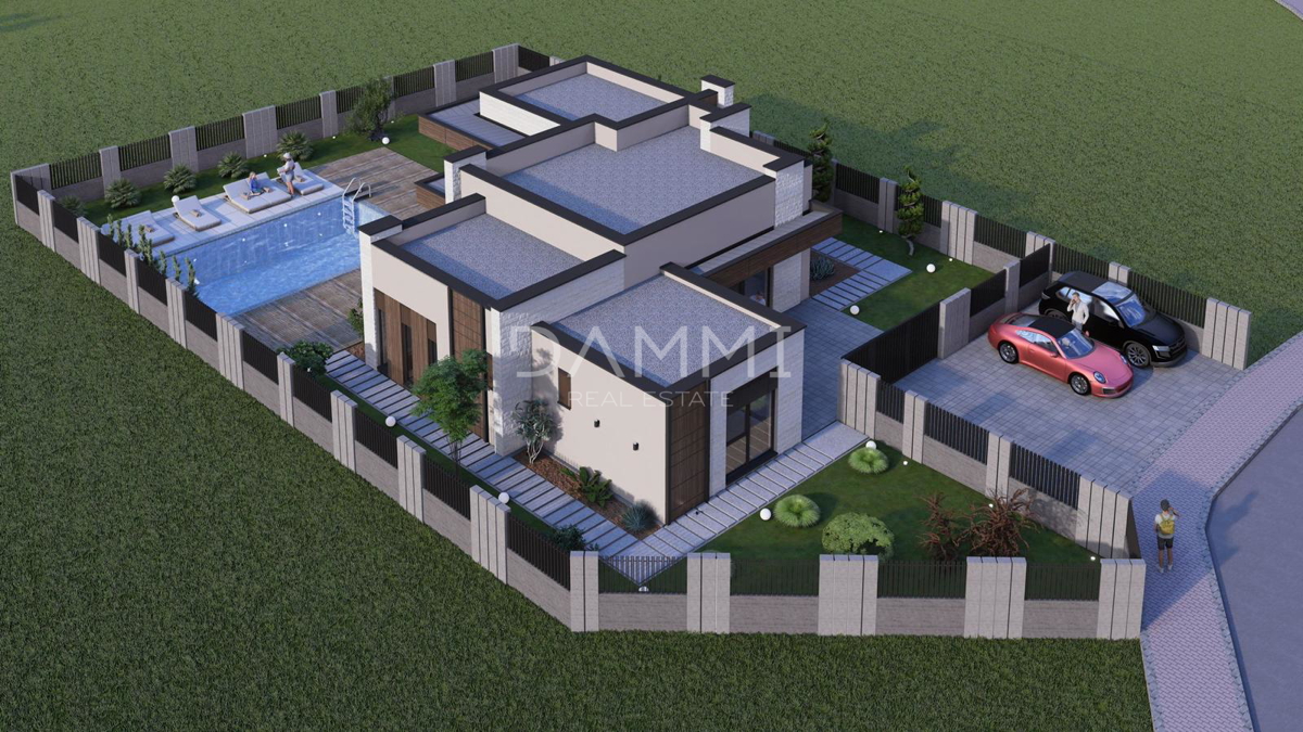 ISTRA, ŽMINJ - Casa moderna con piscina e centro benessere