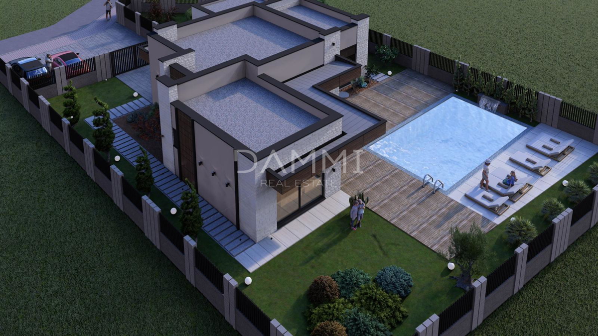 ISTRA, ŽMINJ - Casa moderna con piscina e centro benessere