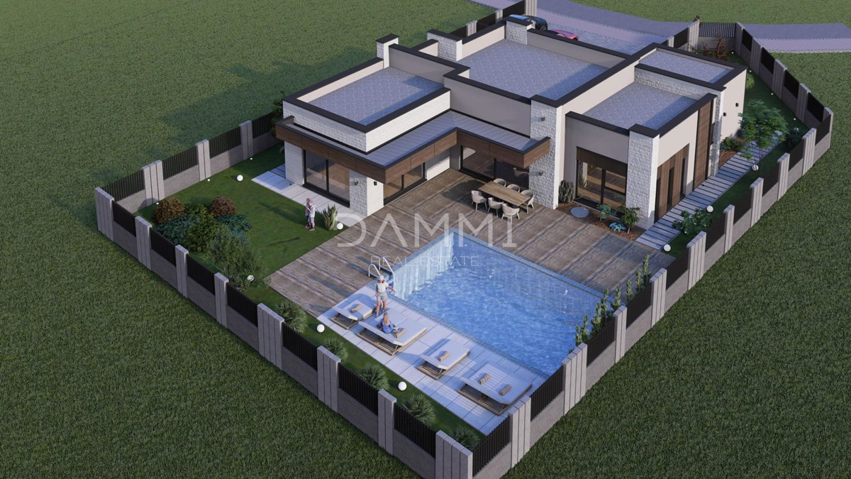 ISTRA, ŽMINJ - Casa moderna con piscina e centro benessere