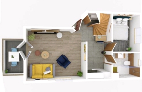 Istra, Valbandon - appartamento su due piani a 500 m dal mare