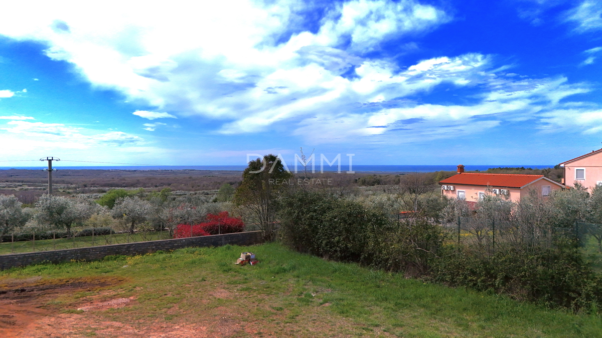 ISTRA, VIŠNJAN - TERRENO EDIFICABILE CON VISTA MARE