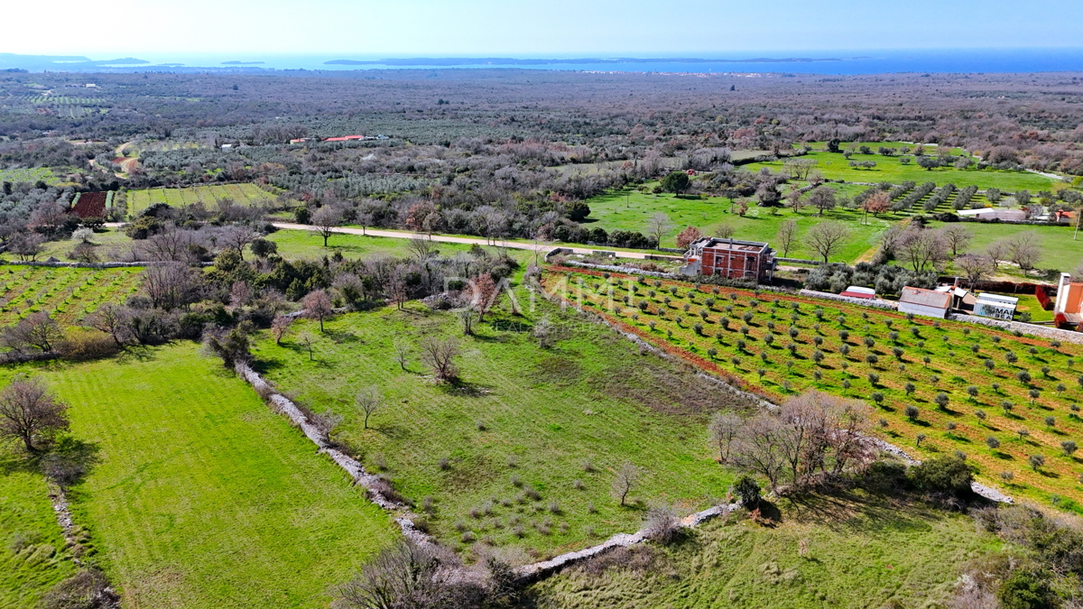 ISTRIA, VODNJAN - Terreno edificabile con vista mare