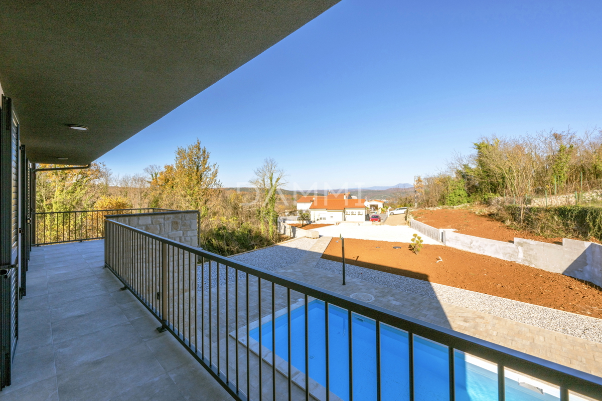Istra, Rakalj - villa moderna con piscina, vista mare