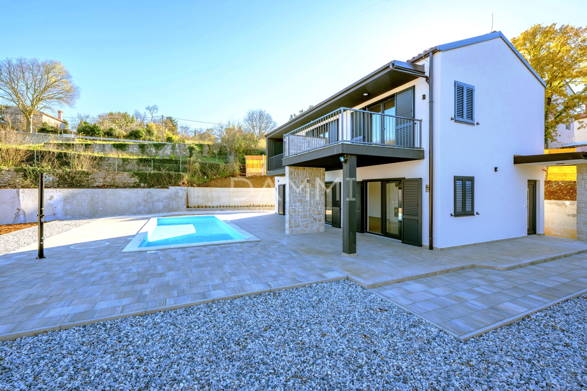 Istra, Rakalj - villa moderna con piscina, vista mare