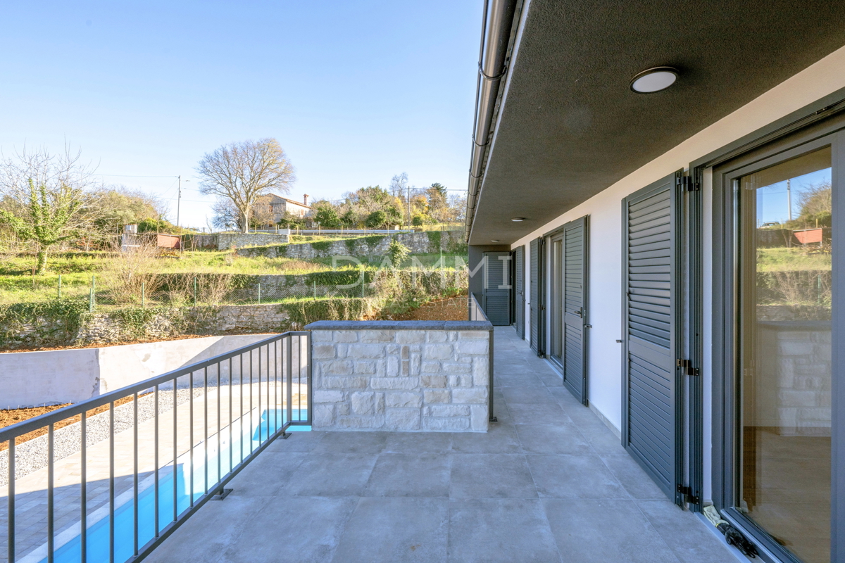 Istra, Rakalj - villa moderna con piscina, vista mare