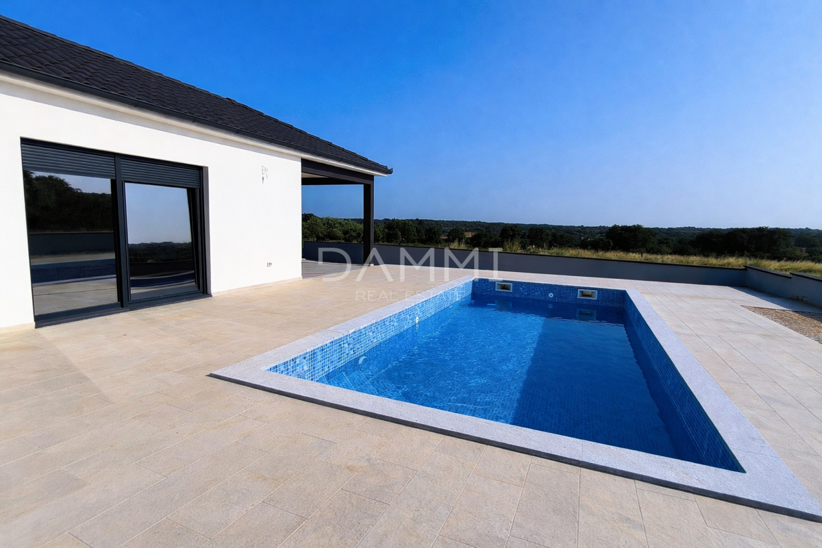 Istra - Marčana, casa con piscina, nuova costruzione