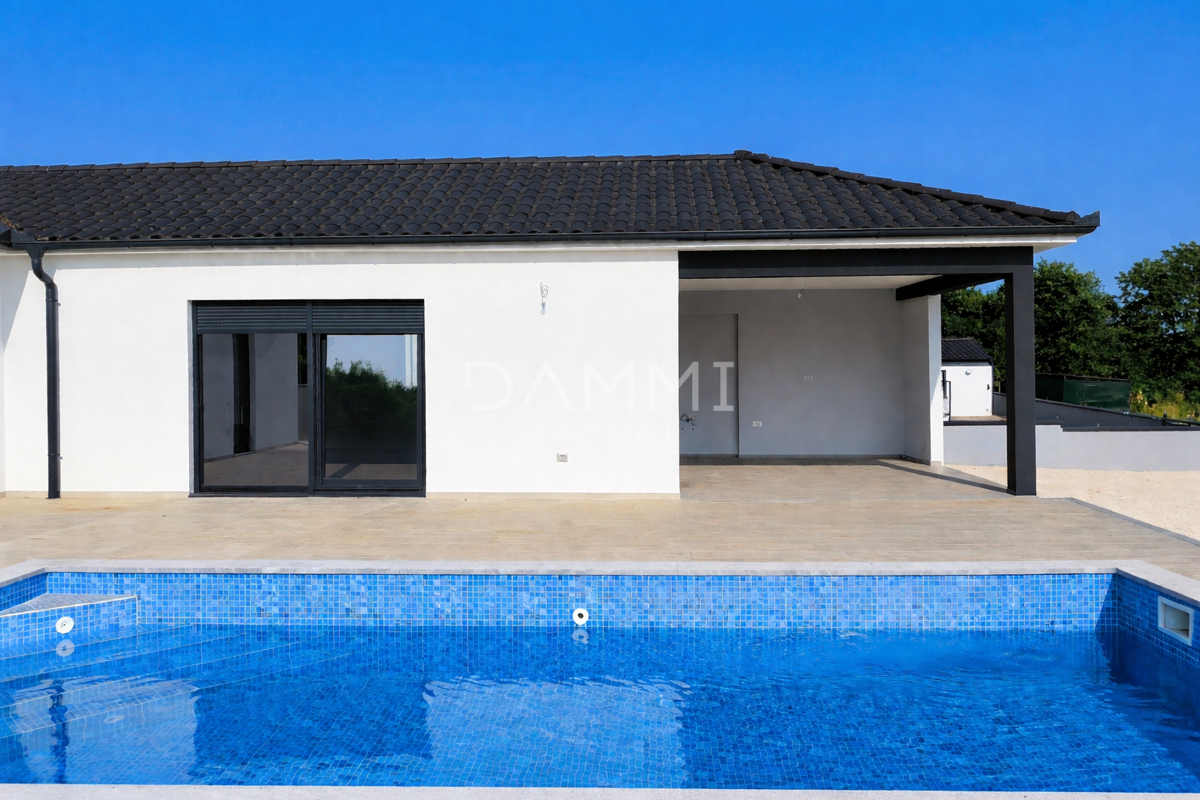 Istra - Marčana, casa con piscina, nuova costruzione