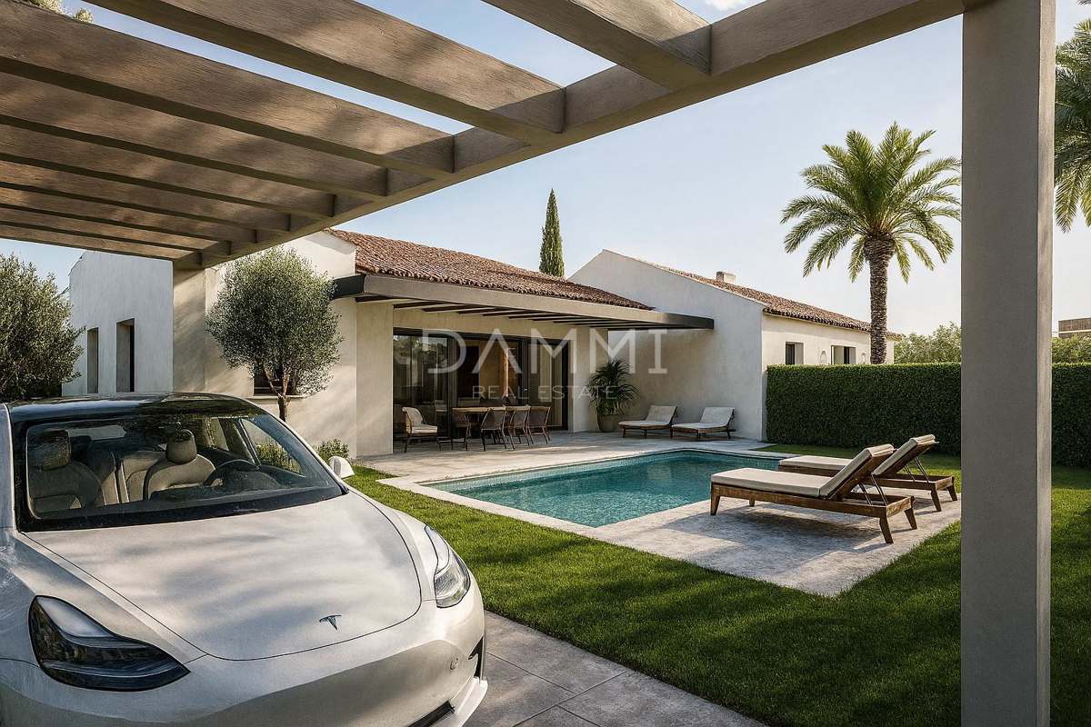 ISTRA, SVETI LOVREČ - VILLA AL PIANO TERRA CON PISCINA IN AMBIENTE TRANQUILLO