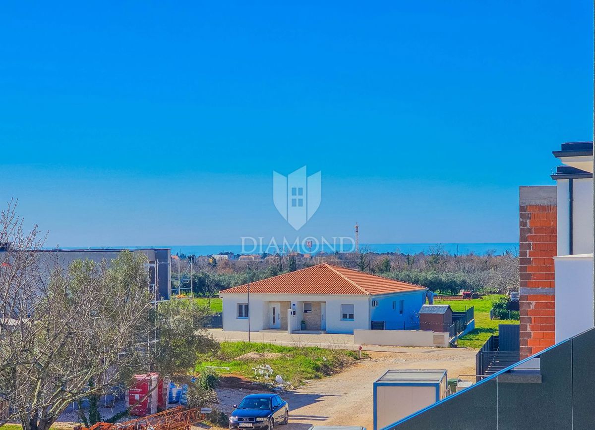 Umago, dintorni, nuova costruzione! Bellissimo appartamento con vista sul mare!