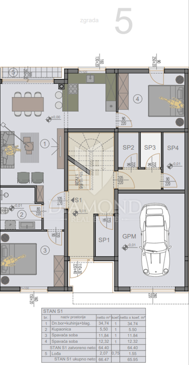 Fantastico appartamento in un nuovo edificio vicino a Pola!