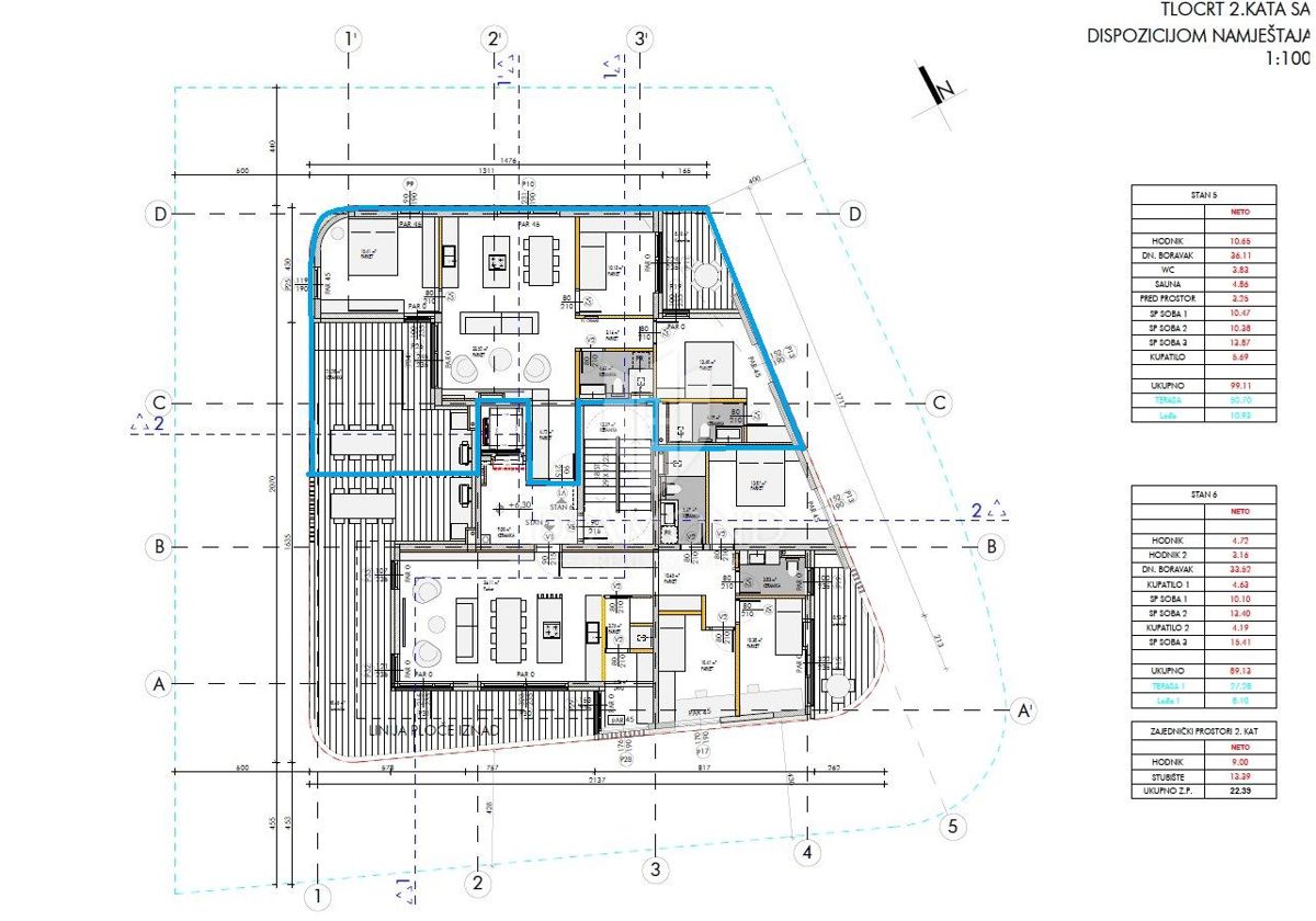 Umago, dintorni! Moderno appartamento con vista mare in costruzione!