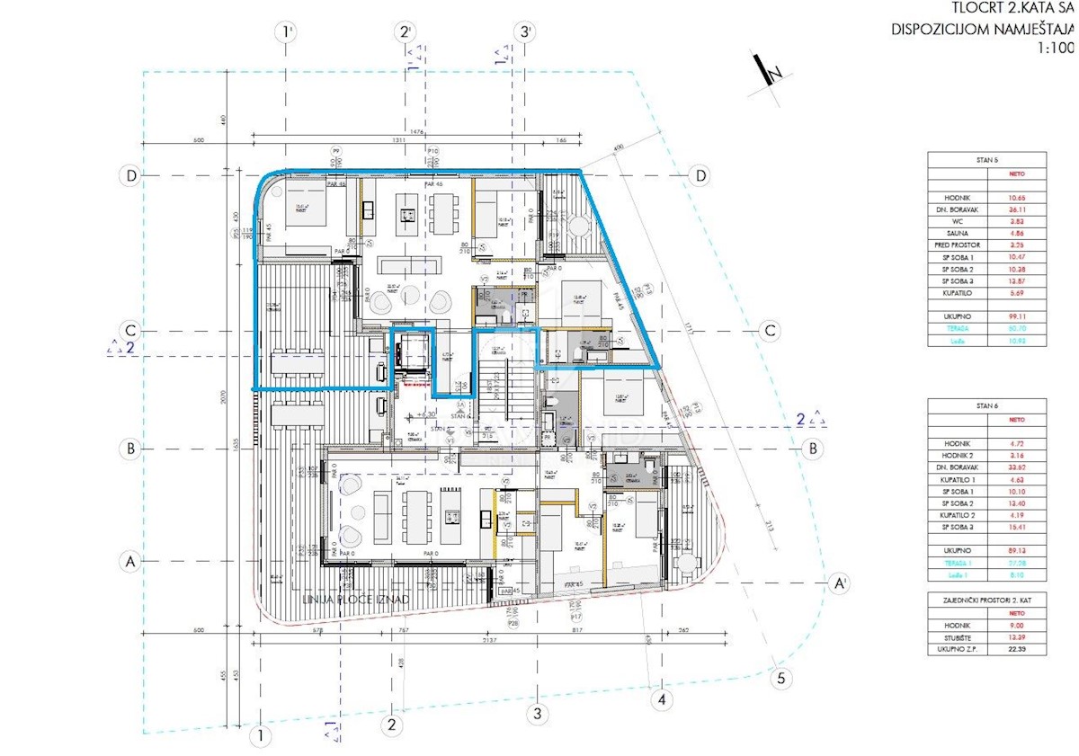 Umago, dintorni! Moderno appartamento con vista mare in costruzione!