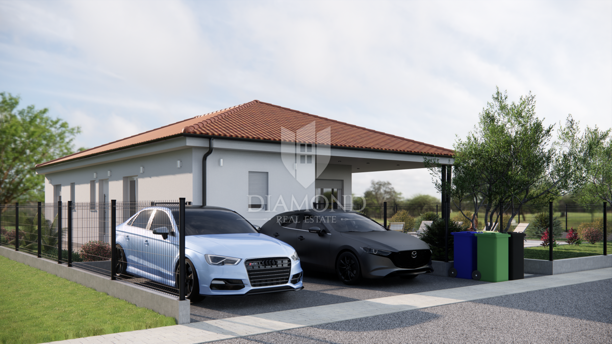 Žminj, dintorni, casa unifamiliare di nuova costruzione con piscina.