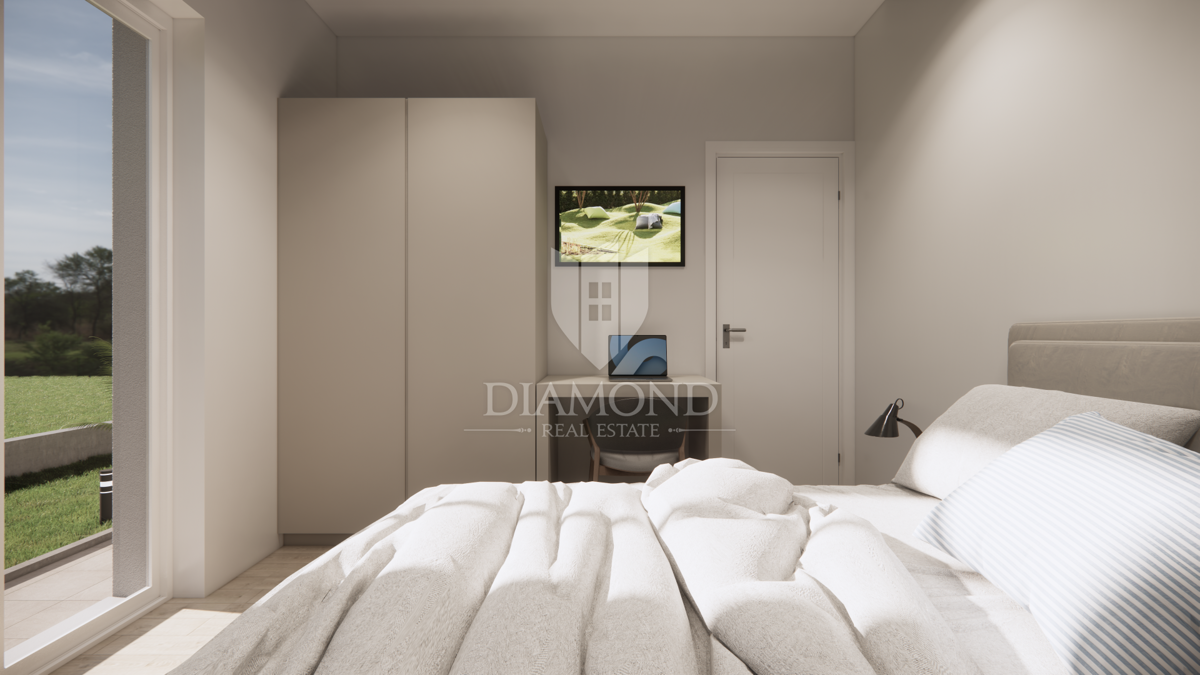 Žminj, dintorni, casa unifamiliare di nuova costruzione con piscina.