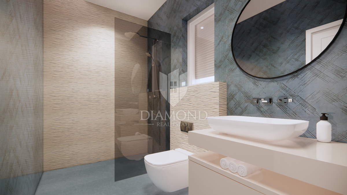 Žminj, dintorni, casa unifamiliare di nuova costruzione con piscina.