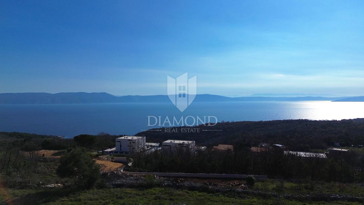 Labin, Rabac, terreno edificabile con vista mare