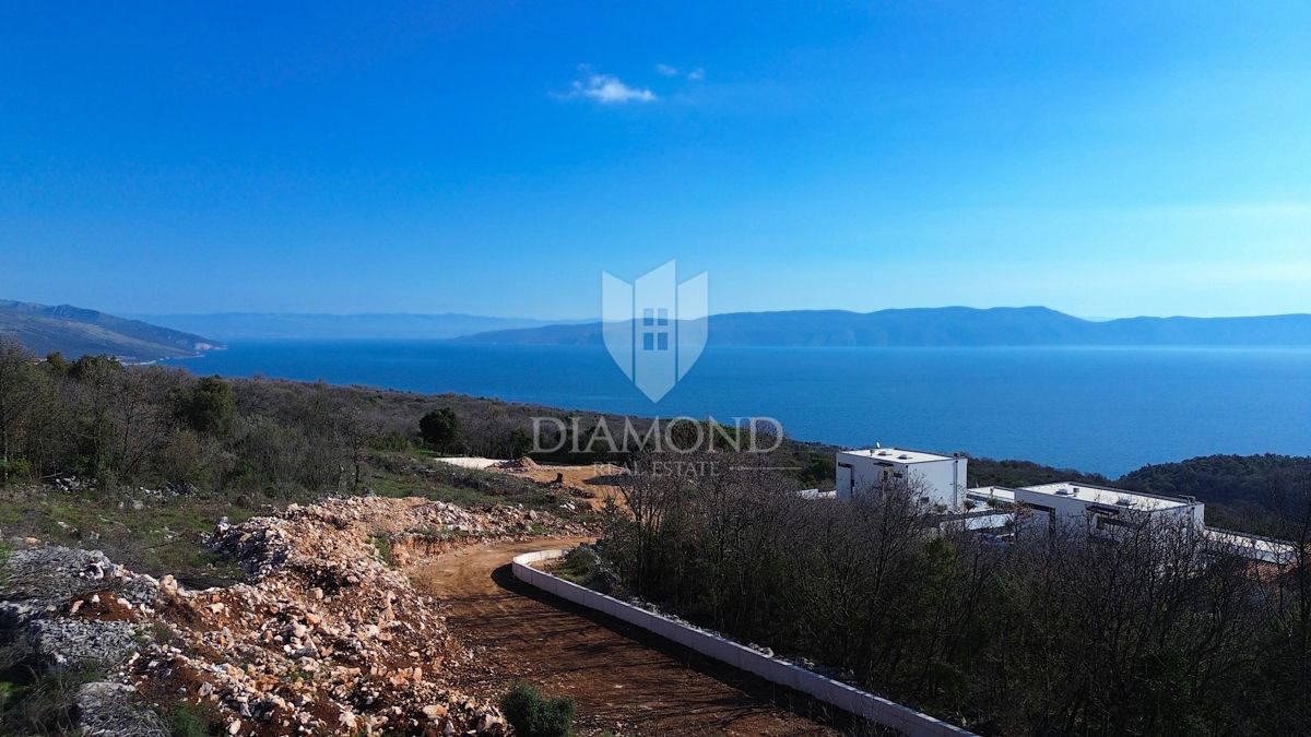 Labin, Rabac, terreno edificabile con vista mare